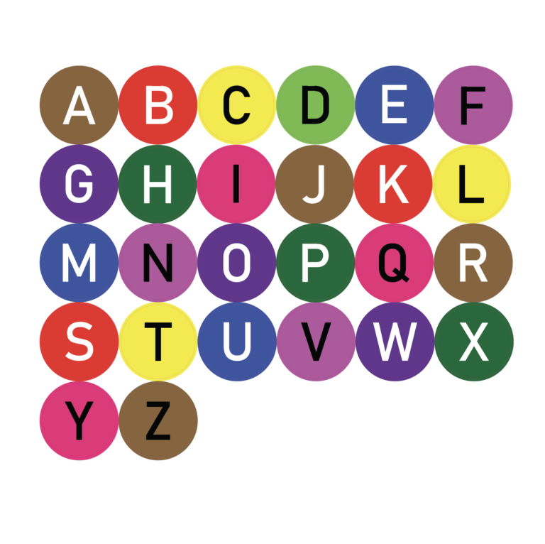 Colour Your World Alphabet