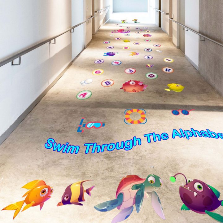 Under the Sea Path installed on concrete floor