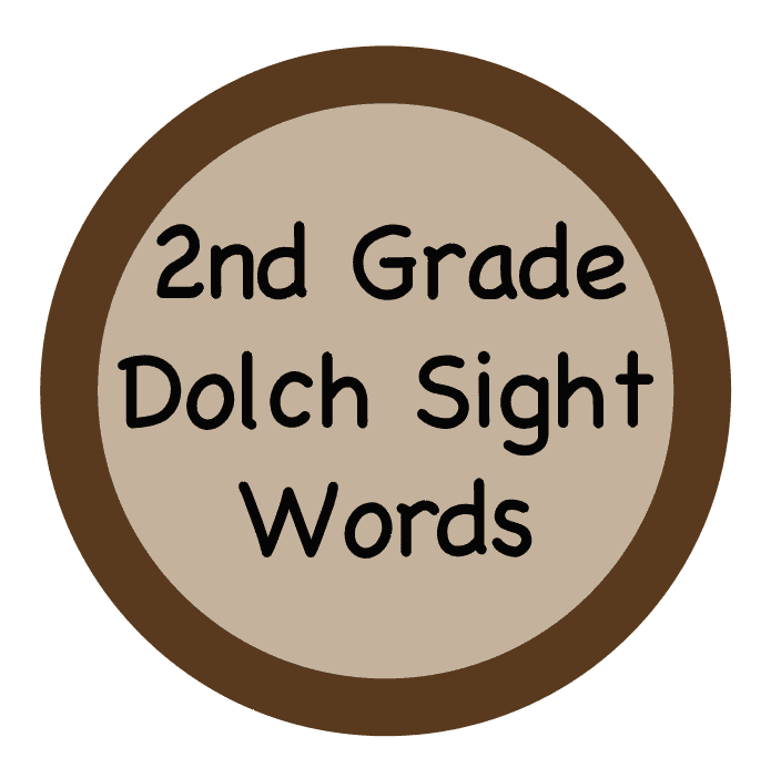 Dolch Sight Words – 2nd Grade
