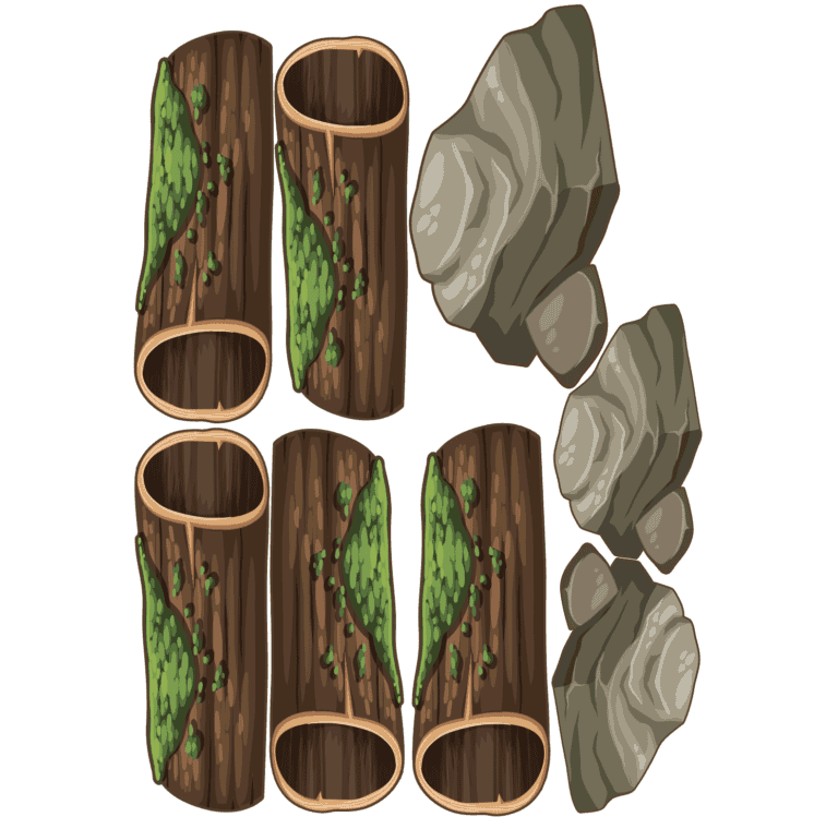 Jungle Safari – Rocks and Logs