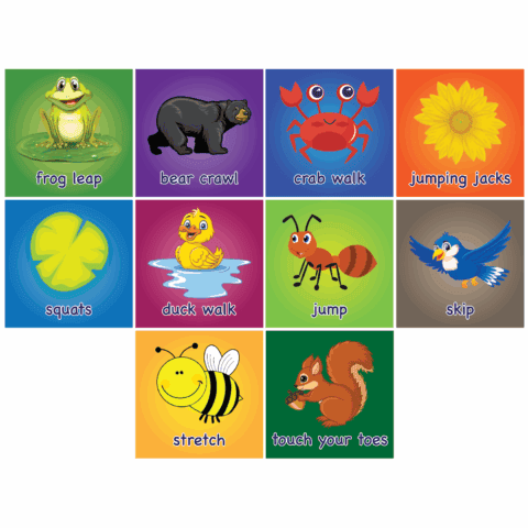 Nature Movements - English, Wall Sticker (mount direct to wall)